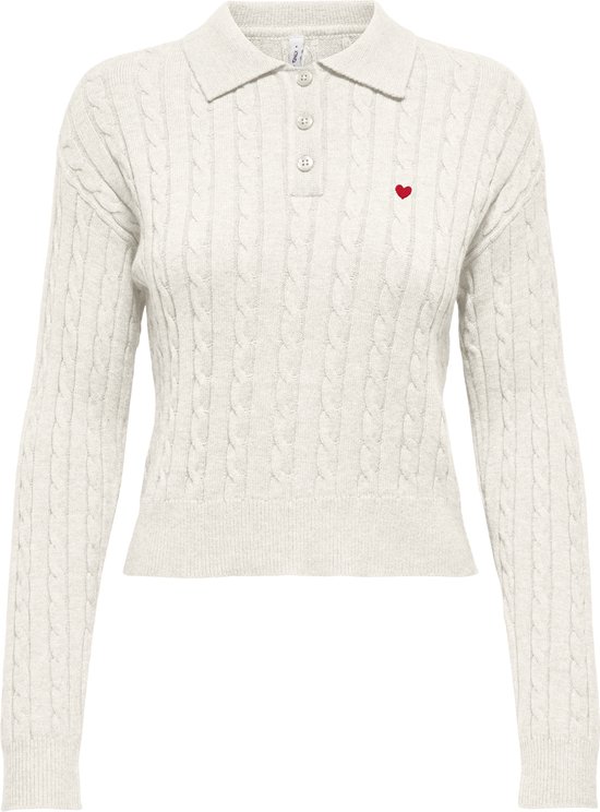 ONLY - ONLKATIA LS CABLE POLO CC KNT - Dames - Pulls tricotés