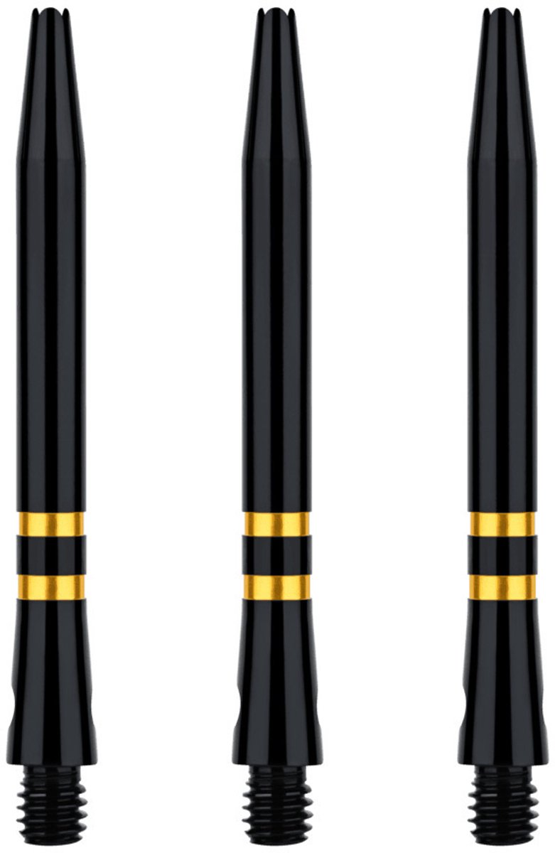ONE80 TC Alu Shaft Black Gold - Dart Shafts Medium
