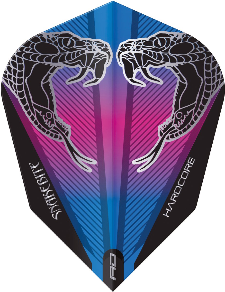 Red Dragon Peter Wright V-Standard Snake Black Transparent - Dart Flights