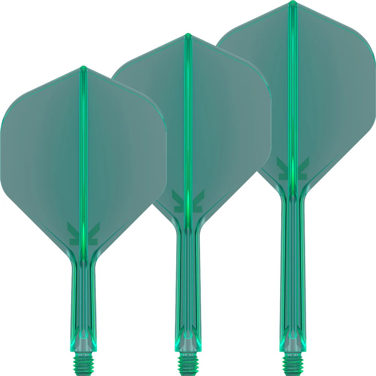 Target K-Flex Green NO2- Dart Flights - Short
