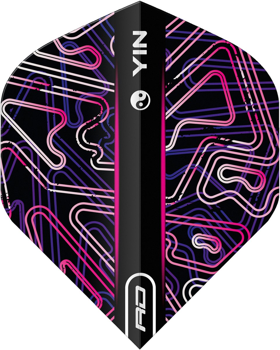 Red Dragon Yin Yang Pink Black - Dart Flights