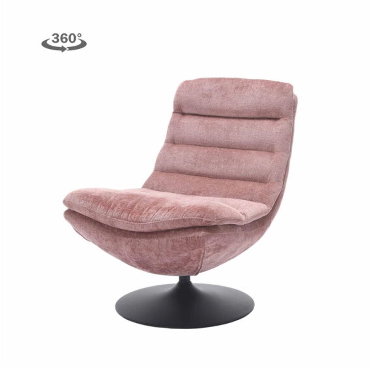 Tower Living Fauteuil Marano draaibaar Harmony 63 - peachy pink
