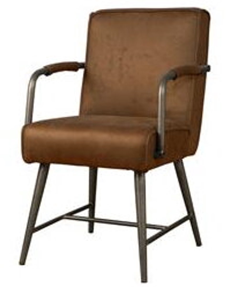 Tower Living Belmonte Armstoel - fabric Cherokee 8 cognac