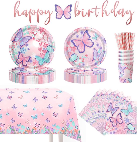 101 stuks vlinders verjaardagsfeestservies, vlinder-papieren borden, vlinders, decoratie, verjaardag, meisjes, papieren borden, bekerset, voor verjaardag, feest 101 stuks vlinders verjaardagsfeestservies, vlinder-papieren borden, vlinders, decoratie, verjaardag, meisjes, papieren borden, bekerset, voor verjaardag, feest