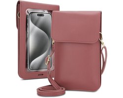 Mobielhoesje geschikt voor Vodafone Smart ULTRA 6 in ROZE Etui Case Cover Handtas voor dames