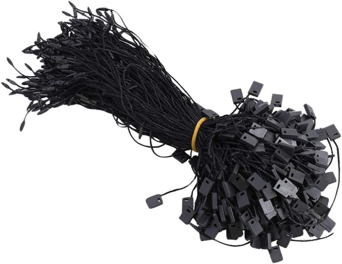 Fall Conversion Fixings Label Hanging Rope Cord Snap Locks Pin Safety Loop - 950pcs (Black)