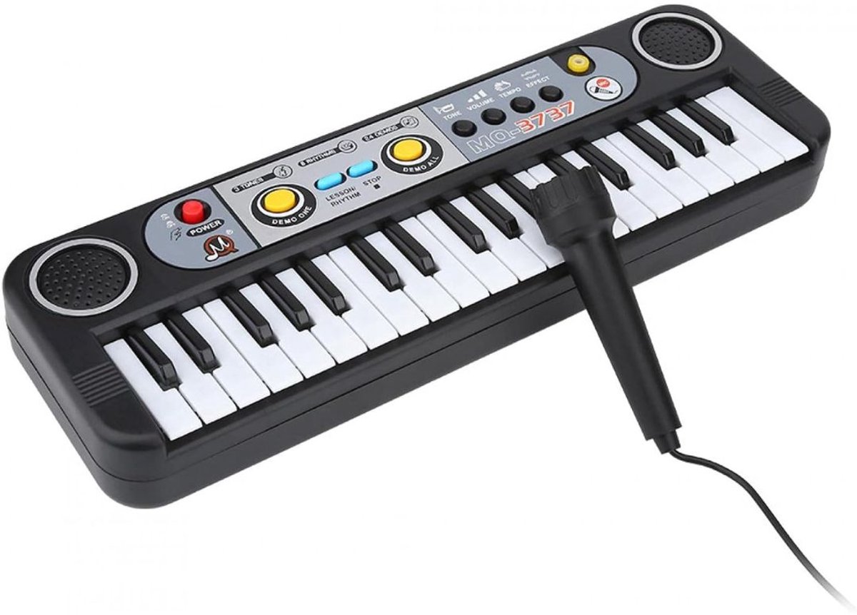 CRLYN® Kinder Piano - Kinderspeelgoed - Baby Keyboard - Zwart