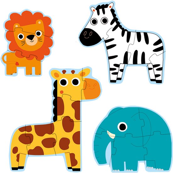 Djeco Puzzel Diertjes uit de Zoo - 4 legpuzzels - Vanaf 2 jaar van Merkloos — afbeelding 5
