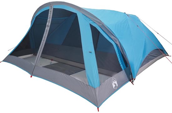 vidaXL Gezinstent - 6-persoons - Waterdicht - Blauw Gezinstent - Campingtent - Bungalowtent - Watersdicht Tent - Tent Voor 6 Personen van Vidaxl — afbeelding 5