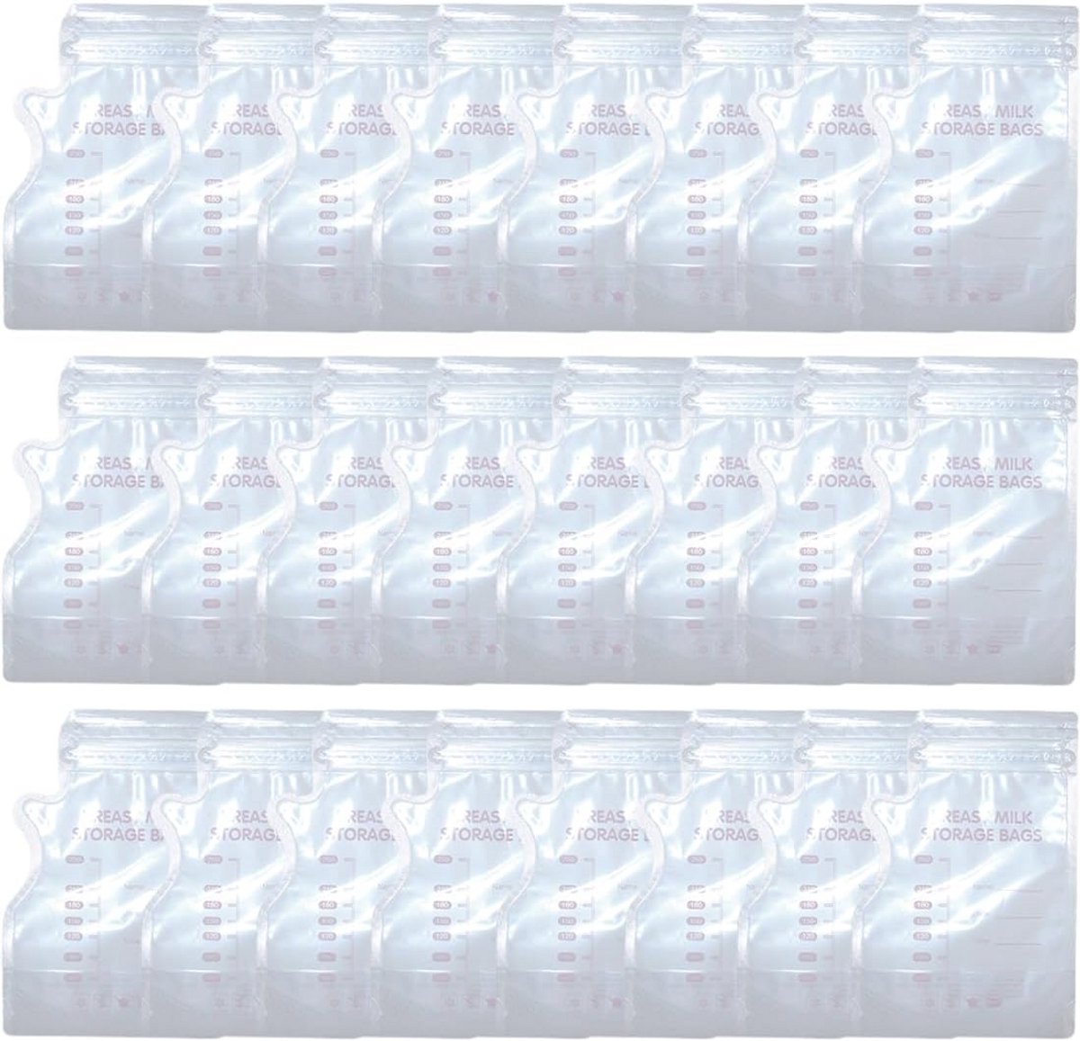 Image of 30 stuks 250 ml moedermelkzakjes voor borstvoeding - Vriesbare, lekvrije opbergzakken