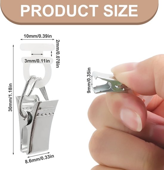 DIYEAH 50 Stuks Metalen Kabelclips – Verstelbaar – Roestvrij Staal – Voor Kabelbeheer Aan Muur – Binnendiameter 5 Mm