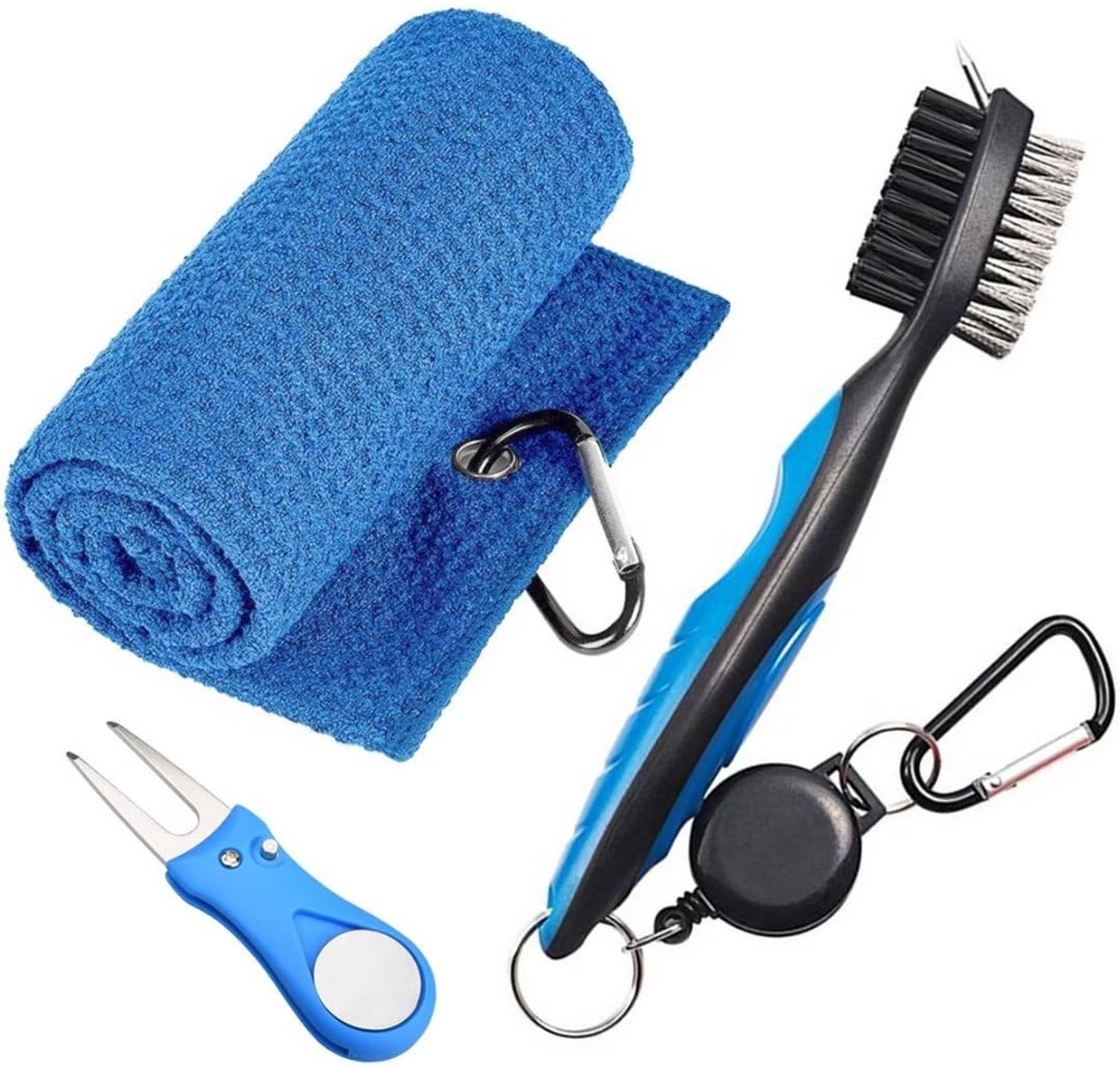 Unyqoos® Complete Reinigingsset voor Golfclubs met Handdoek en Accessoires voor Efficiënt Onderhoud