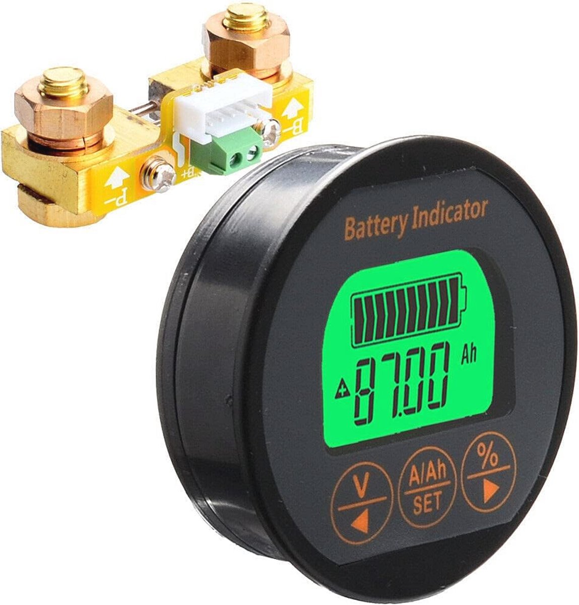 Digitale Batterij Voltmeter 100A LCD Display voor Auto en Motorboot