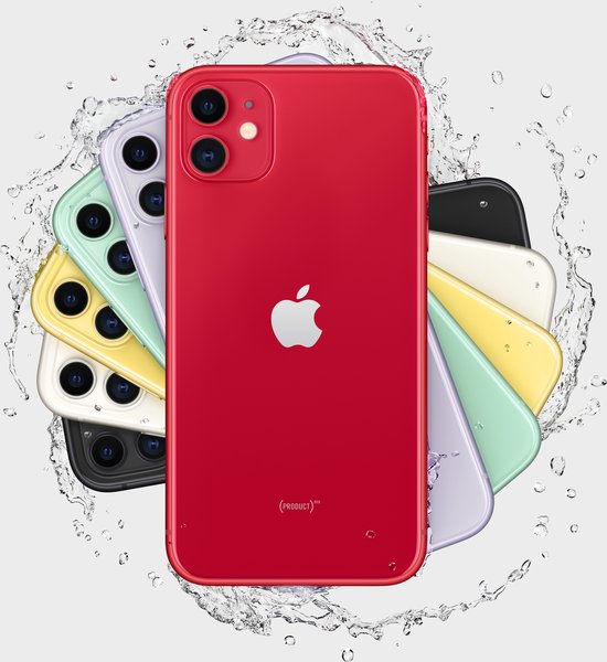 Apple iPhone 11 - 64GB - Dual camera - Rood | bol