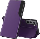 Fonu Premium Clear View compatible avec Samsung Galaxy S22 Plus Étui Violet