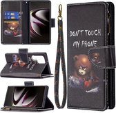 Fonu Samsung S22 Ultra Wallet Hoesje - Don't Touch Me