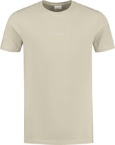 Purewhite -  Heren Regular Fit  Essential T-shirt  - Bruin - Maat M