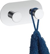 Wenko Dubbele zelfklevende handdoekhaak - 22928100 - Ophangen zonder boren, Zelfklevend