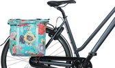 Basil Bloom Field Dubbele Fietstas - 28-35 Liter - Blauw