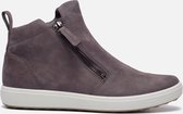 Ecco Soft 7 W enkellaarsjes grijs - Maat 38