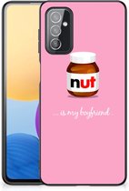 Telefoonhoesje Geschikt voor Samsung Galaxy M52 Leuk Hoesje met Zwarte rand Nut Boyfriend