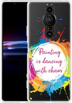 Sony Xperia Pro-I Hoesje Painting Designed by Cazy