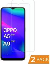 LuxeBass Screenprotector geschikt voor Oppo A5 / A9 2020 [ 2 Pack ] - glas scherm - bescherming