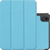 iPad Mini 6 Hoesje Case Hard Cover Hoes Met Apple Pencil Uitsparing Book Case - Licht Blauw