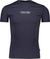 Calvin Klein T-shirt Blauw voor Mannen - Lente/Zomer Collectie