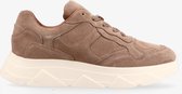 Tango | Kady fat 10-av taupe suede jogger - off white sole | Maat: 42