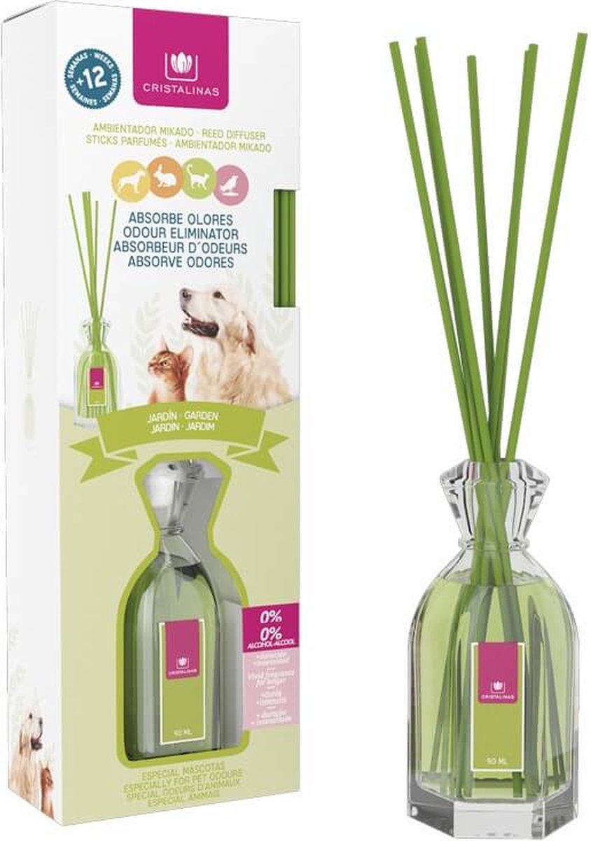 Cristalinas Mascotas Ambientador Mikado 0% #jardín 90 Ml