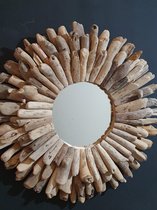 Driftwood ronde SPIEGEL - Bij Mies - 50 cm ø - 3 lagen