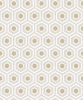 Behang grafisch hexagon - Behang - Muurdecoratie - Wallpaper - Vliesbehang - Amazzonia - 0,53 x 10,05 M.