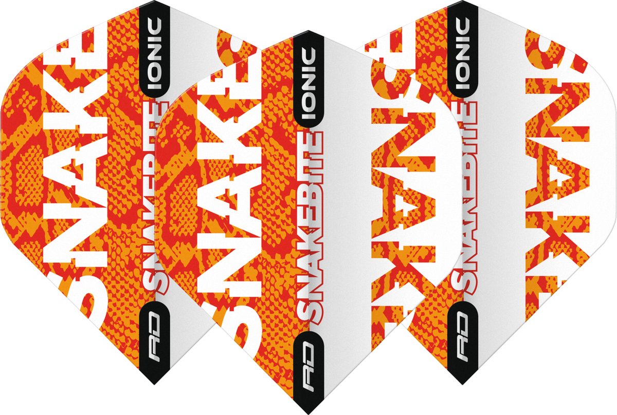 Peter Wright Hardcore Ionic Snakebite Orange - Dart Flights