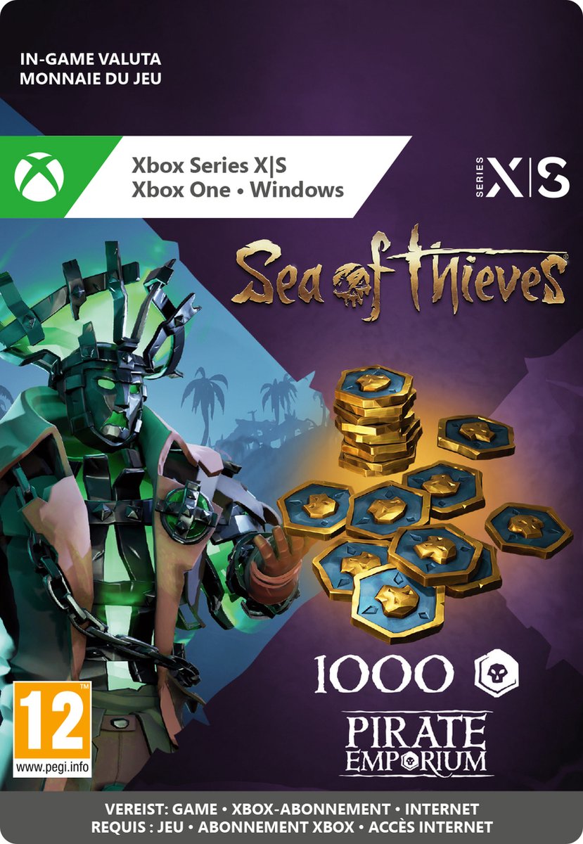 Sea of Thieves Seafarer's Ancient Coin Pack - 1000 Coins - Xbox Series X +  S & Xbox... | bol.