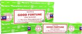 Satya Good Fortune wierookstokjes - 12 doosjes van 15 gram