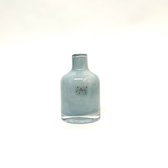 Design Vaas BOTTLED - Fidrio ANCIENT GREY - glas, mondgeblazen bloemenvaas - diameter 8 cm hoogte 13 cm