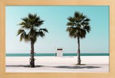 JUNIQE - Poster in houten lijst Beach Blue by @tmstefanko -60x90