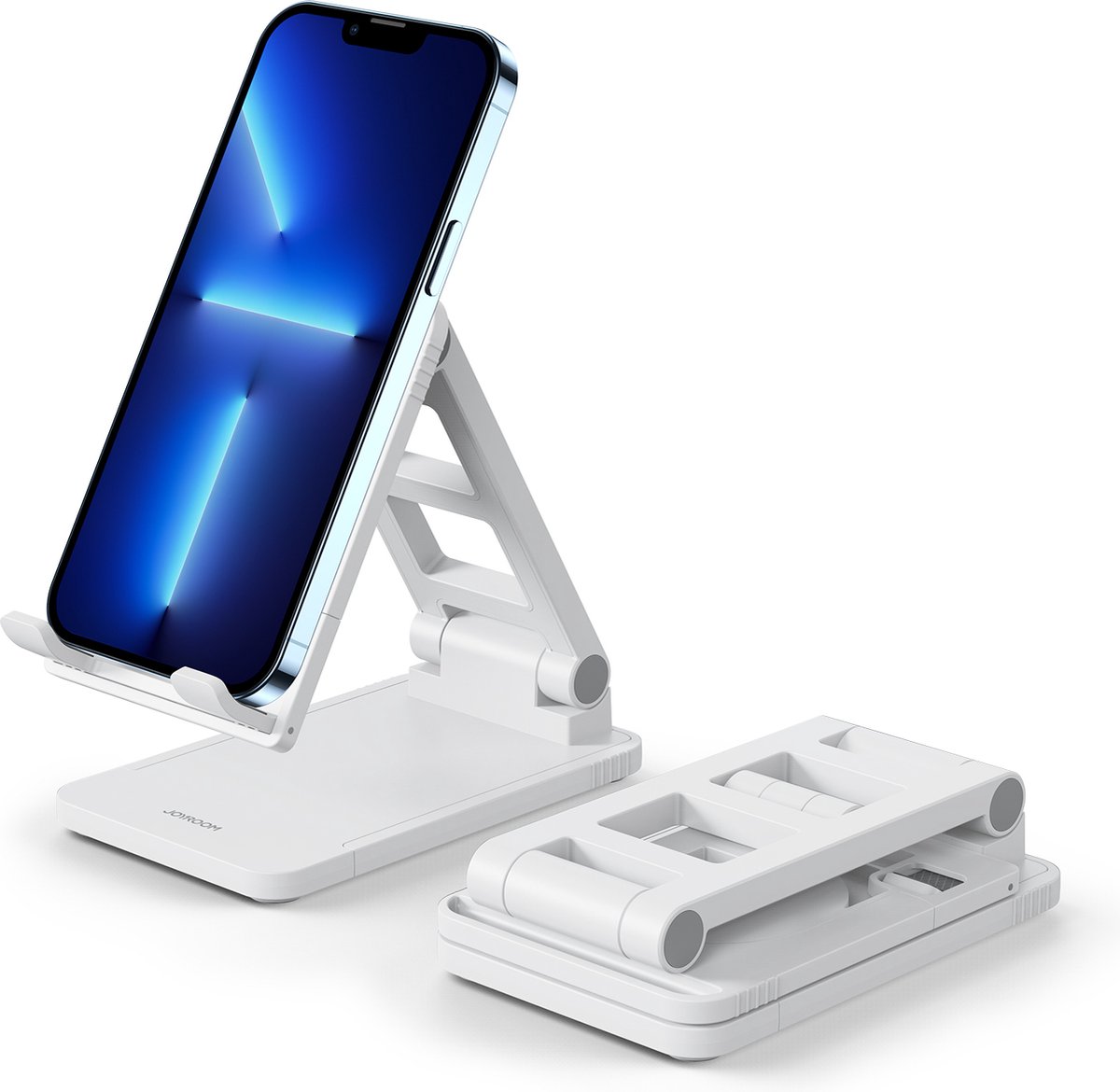 Telefoon & Tablet Standaard - Roteerbaar - Wit - iPadhouder - Tablethouder - Smartphonehouder - Telefoonhouder