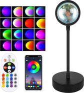 TechU™ Bluetooth Lamp Multicolor – Zwart – Gratis App – Incl. Afstandsbediening