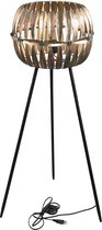 PTMD Ixavi Ronde Vloerlamp - H108 x Ø40 cm - Ijzer - Goud