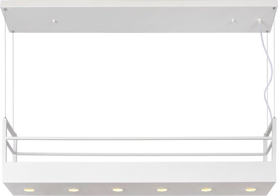 Lucide MIRAVELLE - Suspension - 6xGU10 - Blanc