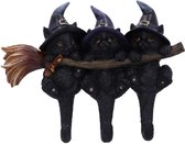 Nemesis Now Kledinghaak Witches Helpers Key Hanger Kat Multicolours