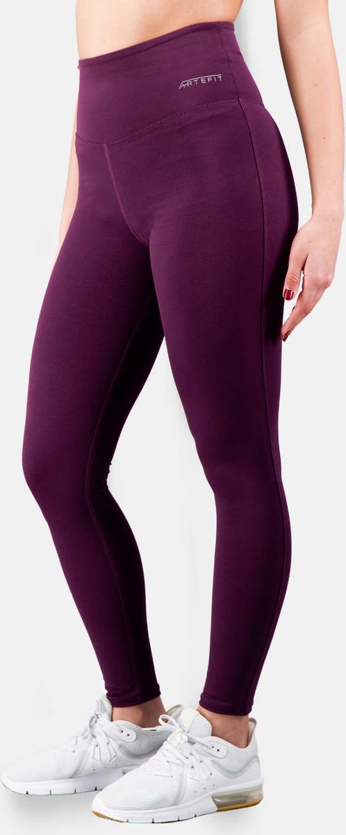 Artefit compressie legging - compressie legging vrouwen - sport legging - compressie legging - Dark Purple - S