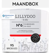 LILLYDOO Huidvriendelijke Luierbroekjes - Maat 6 (15+ kg) - 95 Stuks - Maandbox