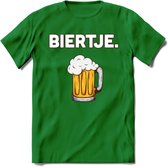 Biertje T-Shirt | Bier Kleding | Feest | Drank | Grappig Verjaardag Cadeau | - Donker Groen - M