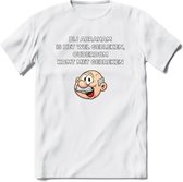 Bij abraham is het wel gebleken T-Shirt | Grappig Abraham 50 Jaar Verjaardag Kleding Cadeau | Dames – Heren - Wit - S