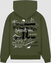 JORCUSTOM Artist Loose Fit Hoodie - Army - Volwassenen - Maat M