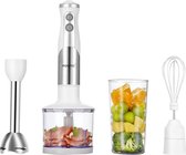 Staafmixer - 4 in 1 - Mixer - Handmixer - 800W Krachtige motor - Staafmixer set - Mixer handmixer - Keukenmachine