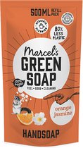 Marcel's Green Soap Handzeep Sinaasappel & Jasmijn navulling - 6 x 500 ml